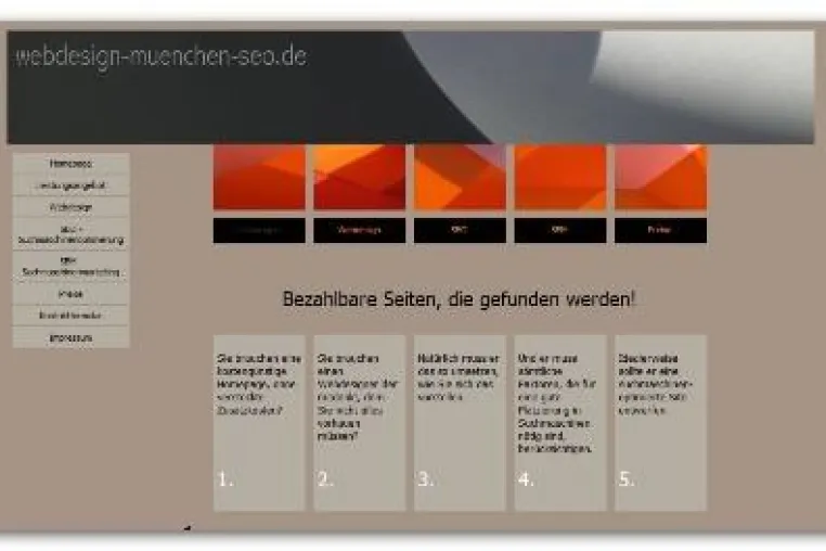 Bild: Webdesign München bietet optisch anspruchsvolle und SEO optimierte Websites