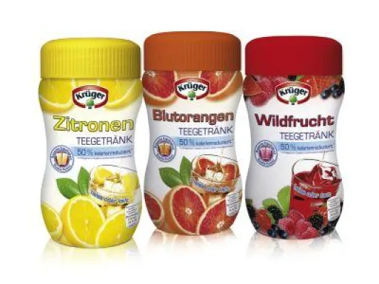 Bild: Krüger Unternehmensgruppe - neue 8-Liter-Tee mit 50% weniger Kalorien