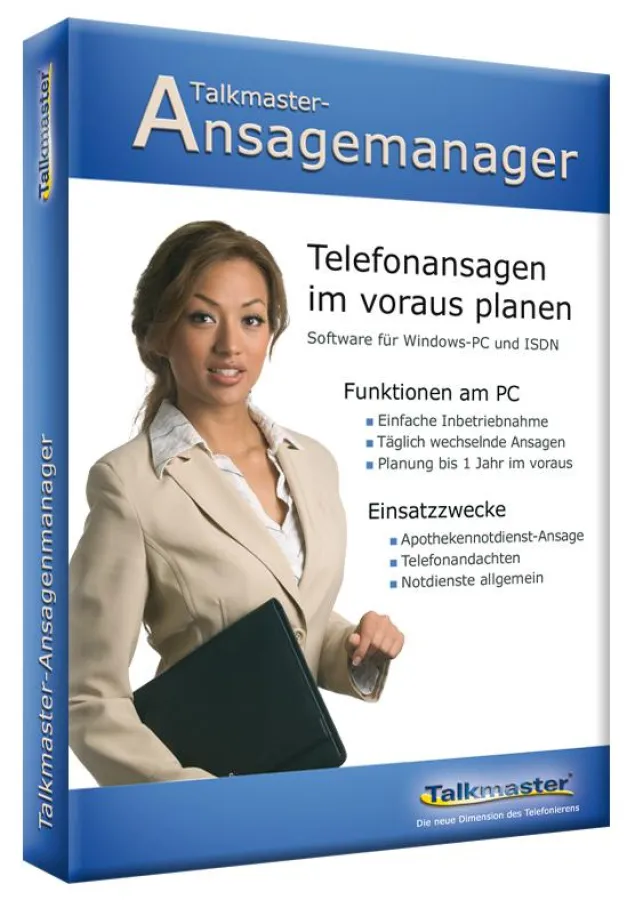 Notdienst-Ansage am Telefon: Talkmaster-Ansagemanager