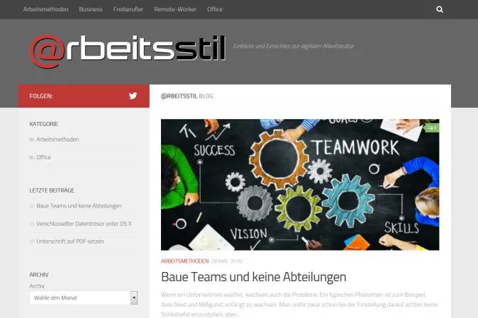 Bild: Der richtige Arbeitstil bringt Zufriedenheit und Produktivität