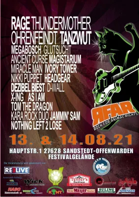 Bild: Rock for Animal Rights Open Air Festival in Sandstedt/ Offenwarden am 13. und 14. August 2021