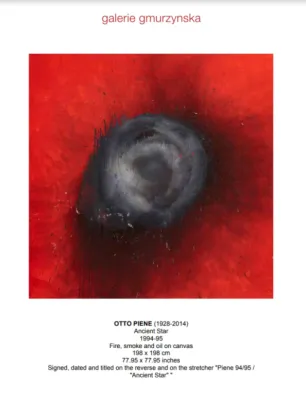 Bild: "Rouge et Noir" OTTO PIENE Ausstellung - Galerie Gmurzynska New York – 8. Mai bis 30. Juni 2022