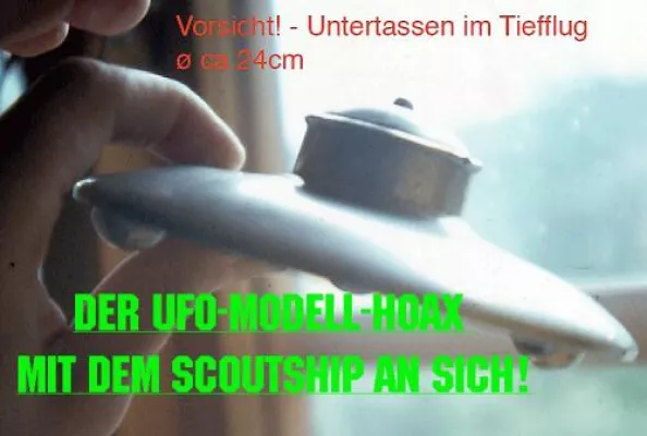 Bild: Ansteigende UFO-Aktivität in den USA? Mit dem metallenen Alien-UFO-Schmetterling?