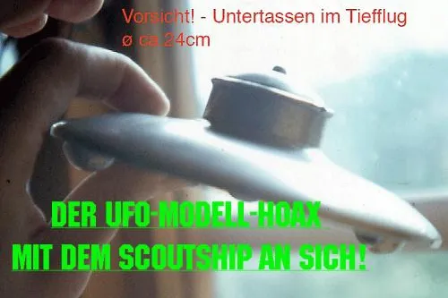 Bild: Ansteigende UFO-Aktivität in den USA? Mit dem metallenen Alien-UFO-Schmetterling?
