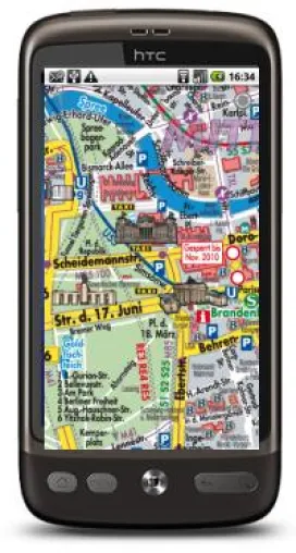 Bild: Handy Stadtplandienst für Android