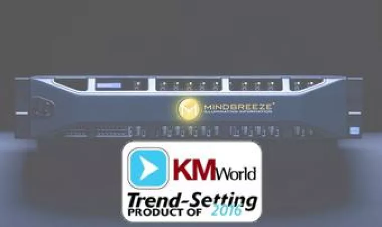 Bild: TWT Partner Mindbreeze erhält KMWorld Trend-Setting Product Award
