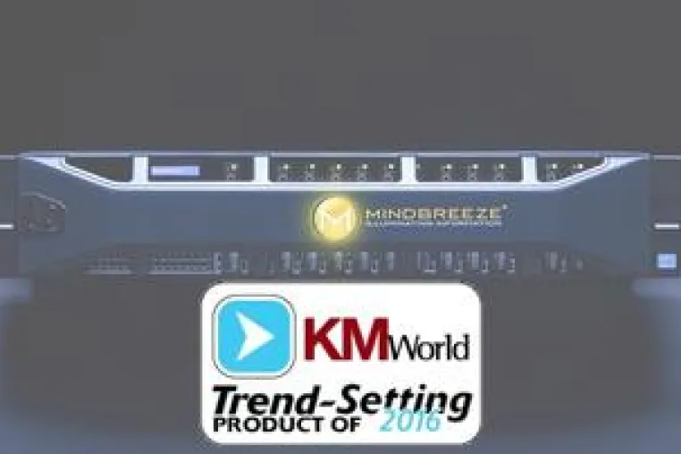 Bild: TWT Partner Mindbreeze erhält KMWorld Trend-Setting Product Award