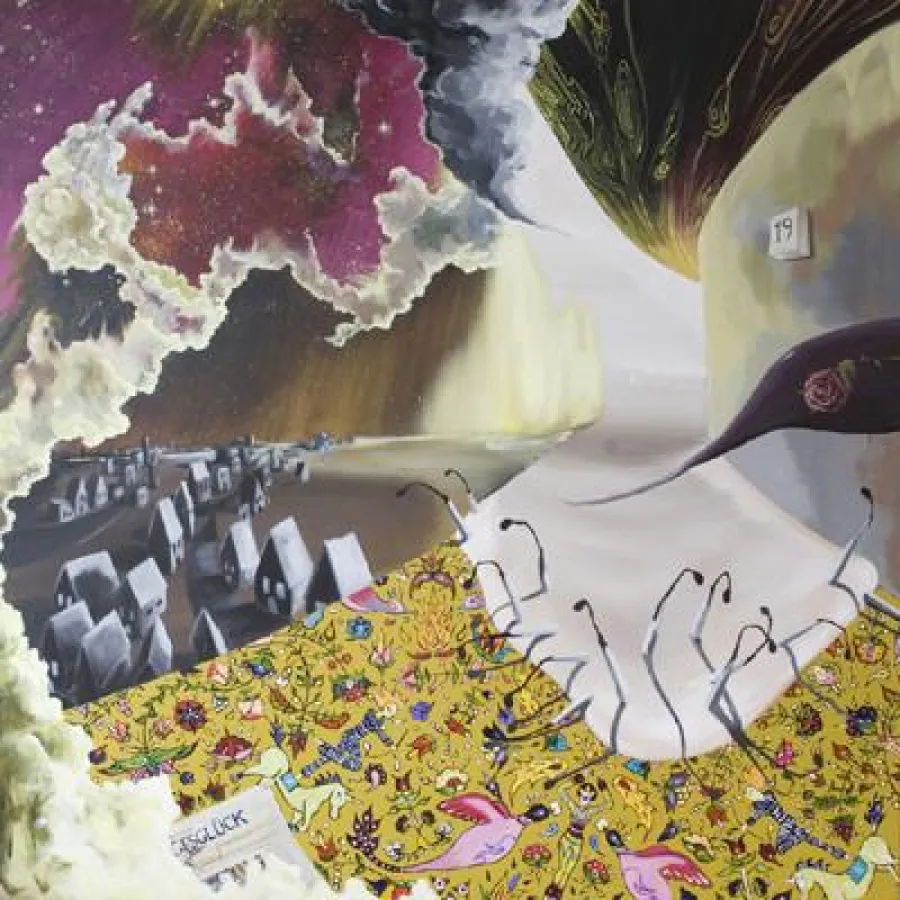 Emel Geris Anfang Acryl auf Leinwand 185 x 85 cm 2009