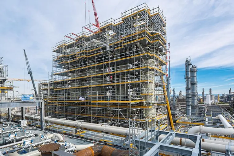 Bild: Innovatives BIM-Gerüstkonzept im Industriebau