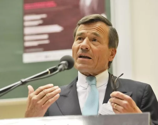 Bild: Besucherrekord beim 32. Gründerfoyer von Dresden exists mit Wolfgang Grupp von Trigema