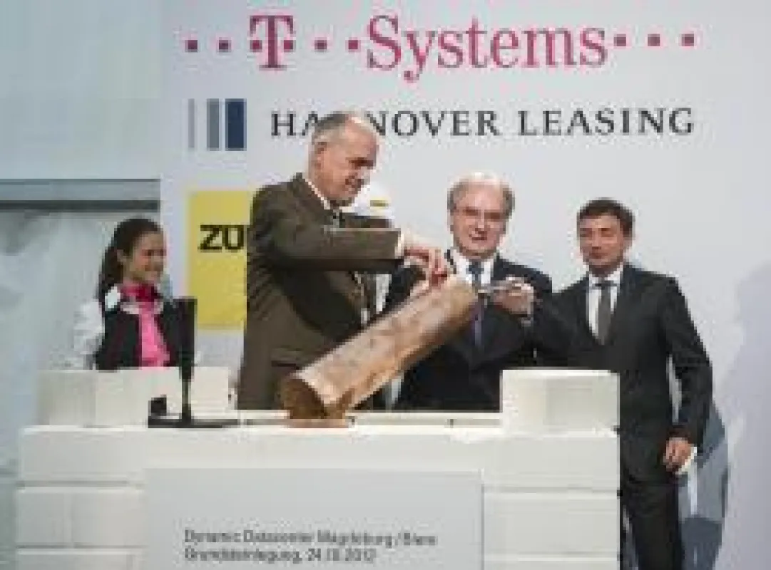 Grundsteinlegung Rechenzentrum T-Systems in Sachsen-Anhalt
