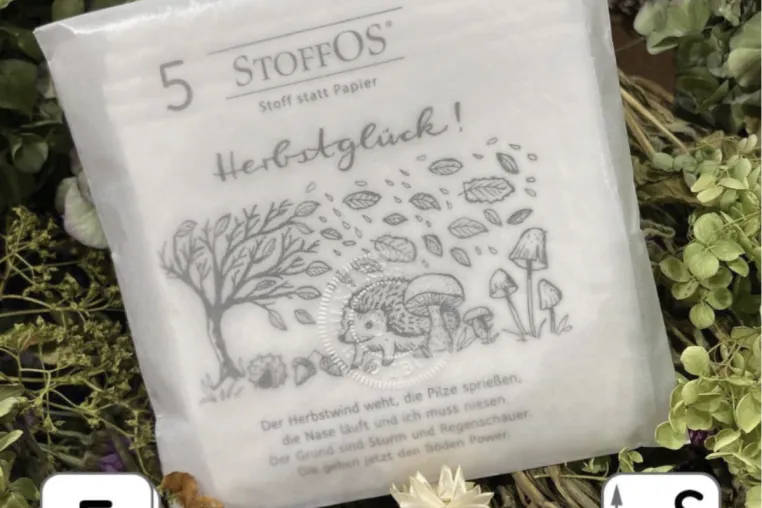 Bild: Schnupfenzeit nachhaltig meistern: "StoffOS" bringt Stoff statt Papier in die Herbsttaschen