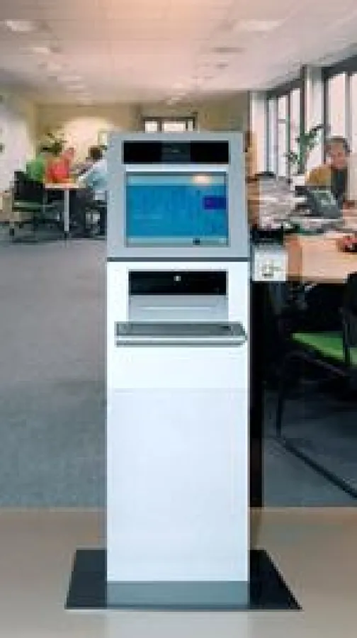 Das ValiPro Selbstbedienungsterminal auf der Wincor World