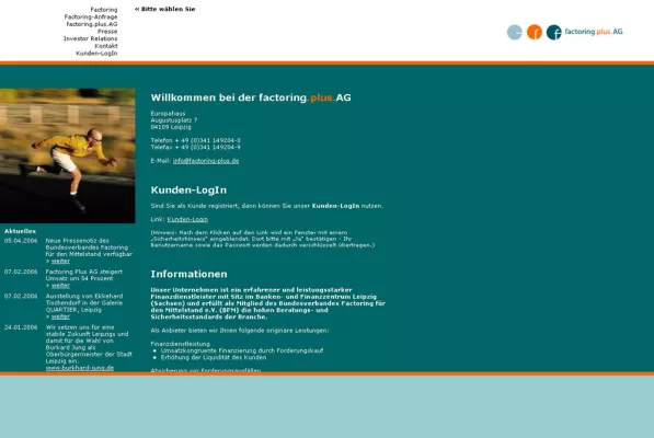 Bild: factoring.plus.AG steigert Umsatz um 54 Prozent