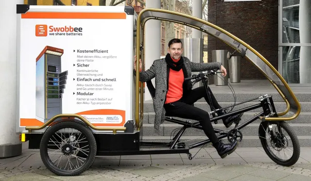 Bild: Ausgezeichnete Idee: Velotaxi erhält mit Swobbee Frankfurter Klimaschutz-Preis
