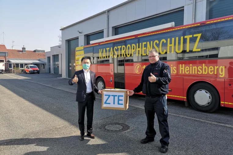 Bild: ZTE als helfende Hand während der COVID-19-Pandemie