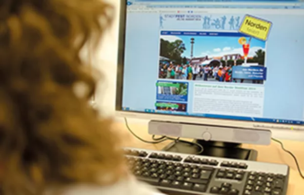 Bild: Ins Netz gegangen: Norder Stadtfest hat eine neue Adresse