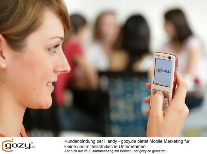 Bild: Kundenbindung per Handy - Internetdienst bietet Mobile Marketing für kleine und mittelständische Unternehmen