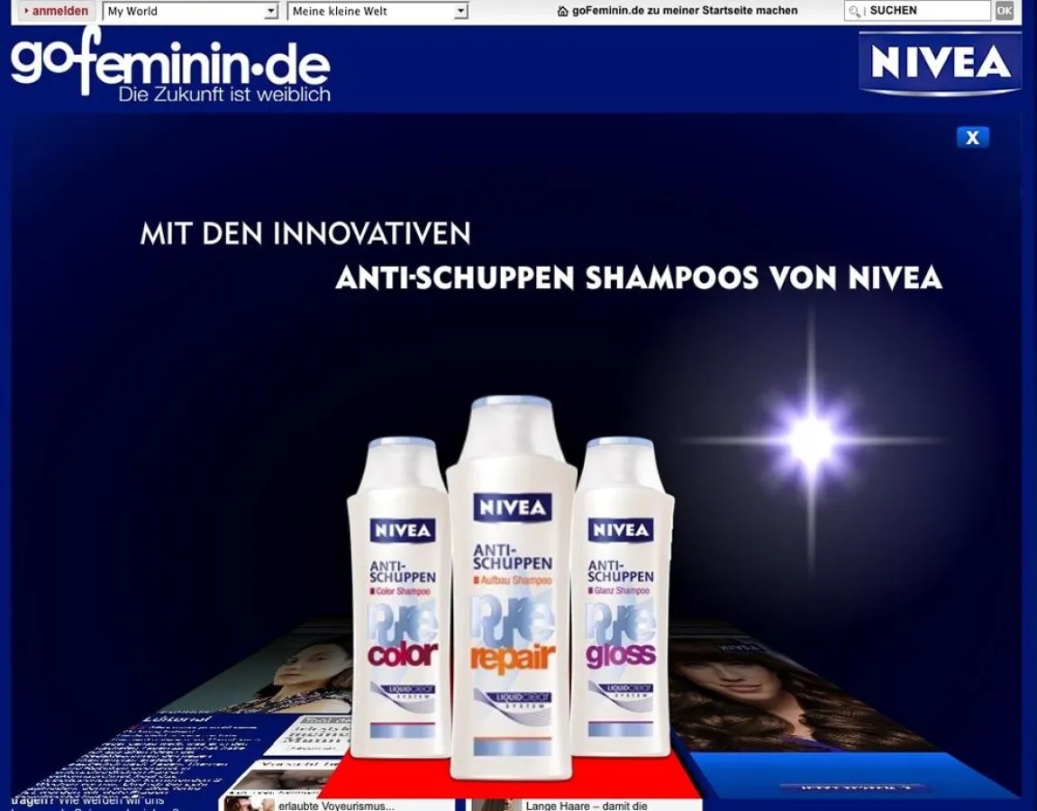 Beiersdorf sorgt mit Online-Screengrab für hohe Aufmerksamkeit