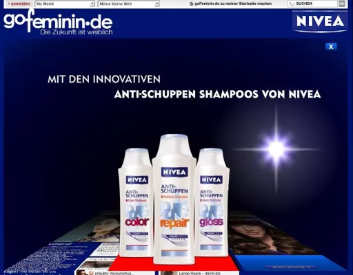 Bild: Beiersdorf sorgt mit Online-Screengrab für hohe Aufmerksamkeit