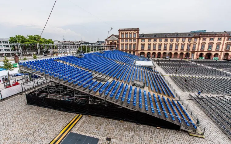 Bild: Infrastruktur im Mannheimer Barockschloss