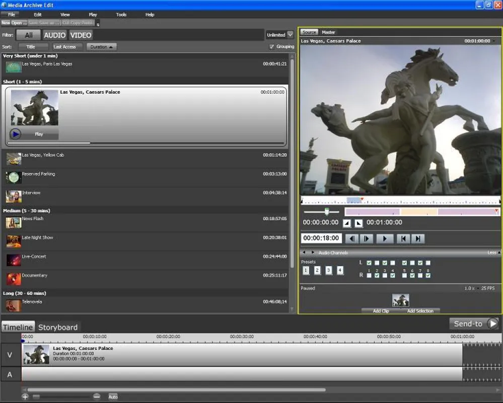 Media Archive Edit