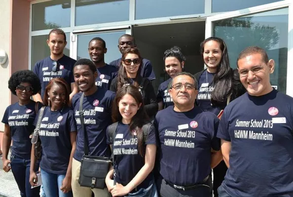 Bild: HdWM: Afrikanische Studenten zur Summer School in Mannheim