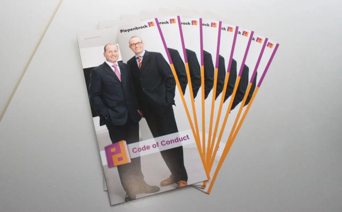 Piepenbrock bestätigt mit seinem Code of Conduct, ethische und gesetzliche Richtlinien einzuhalten.