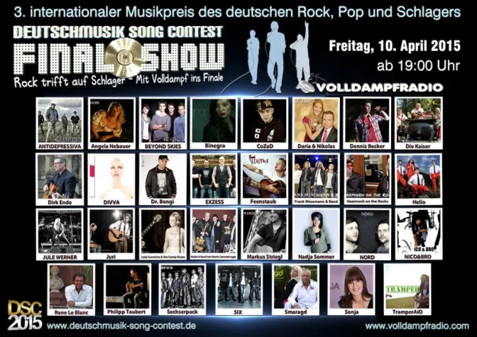Bild: Glanzvoller Abschluß des 3. Deutschmusik Song Contest