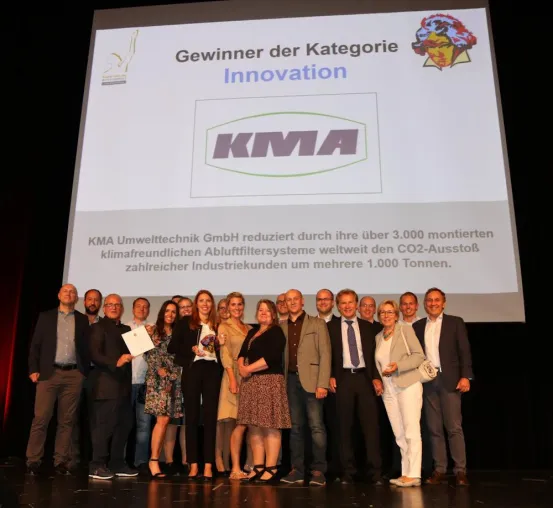 Bild: KMA Umwelttechnik ist Gewinner des großen Mittelstandspreises Ludwig 2018 in der Kategorie Innovation.