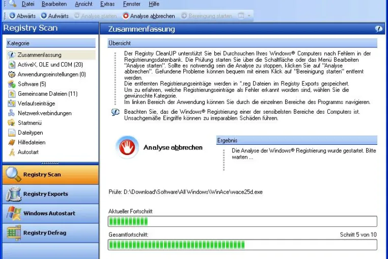 Bild: Registry CleanUP: Windows spürbar beschleunigen