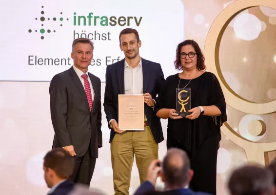 Bild: Betriebliches Gesundheitsmanagement mit Kennzahlen untermauert: Sonderpreis geht an Infraserv Höchst