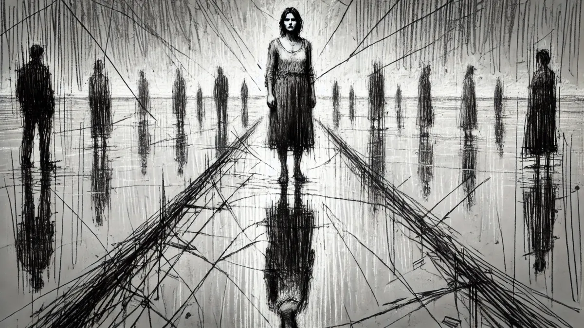 Zersplitterte Wahrnehmung – Zwischen Realität und Illusion. Die Brüche unserer Sichtweise. (© DREIFISCH)