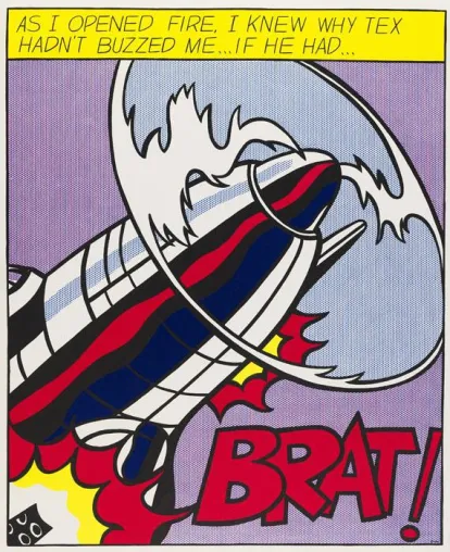 Bild: ART-Shop: "As I opened fire" von Roy Lichtenstein, 1966