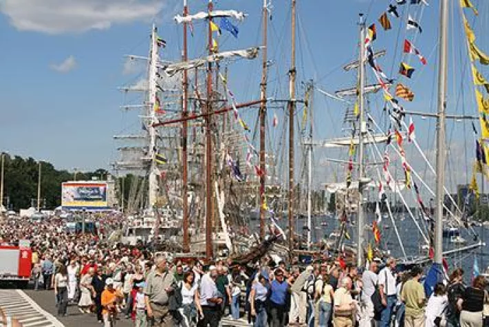 Bild: Großsegler mit Kurs auf Stettin