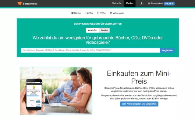 Bild: Bonavendi: Der Preisvergleich für Gebrauchtes ermittelt jetzt auch die besten Preise für den Online-Kauf
