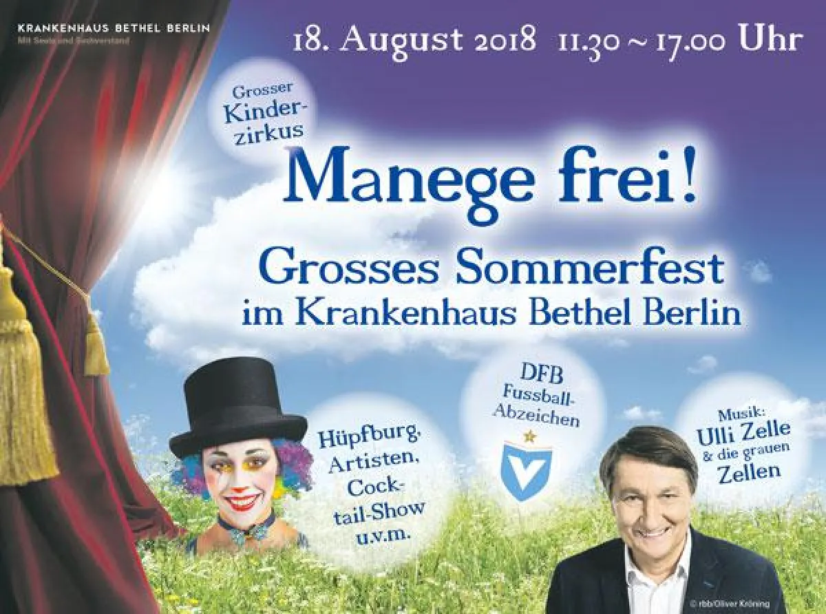 Der größte Schulzirkus Berlin begeistert mit Ulli Zelle und seiner Band die Sommerfest-Besucher