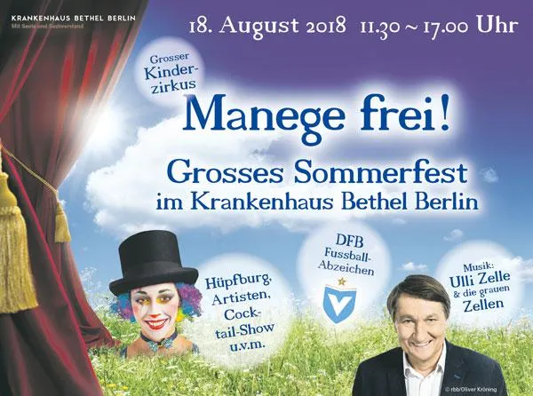 Bild: Manege frei! Großes Klinik-Sommerfest mit Zirkus, Zelle und Viktoria