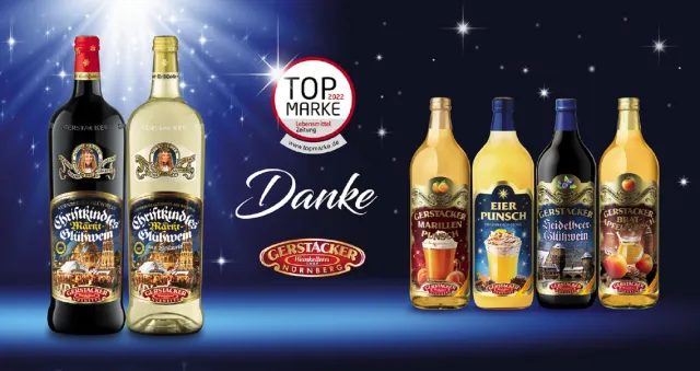 Bild: Ausgezeichnet: GERSTACKER gewinnt in der Kategorie „Weinhaltige Getränke“ und ist TOP-MARKE 2022      