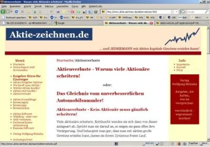 Bild: Das Gleichnis vom unverbesserlichen Aktionär