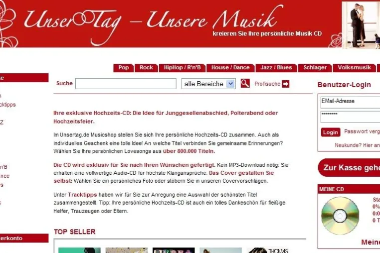Bild: Hochzeit mit UnserTag.de – mehr Service, mehr Infos, mehr Shopping