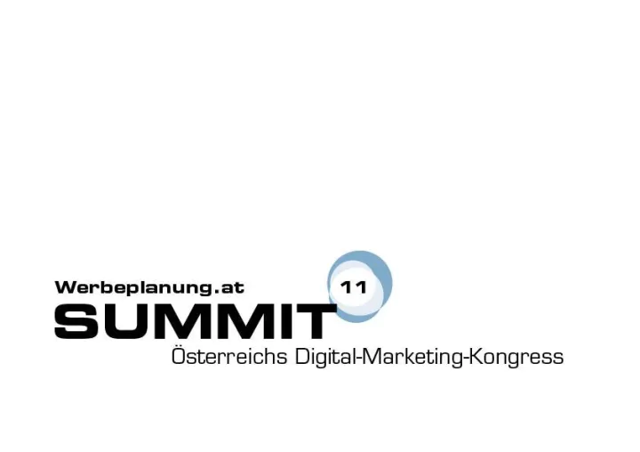 Bild: Fallstudien etablierter Unternehmen beim Werbeplanung.at Summit 11, Österreichs Digital-Marketing-Kongress