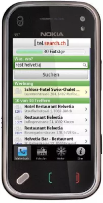 Bild: Die [search.ch] Nokia-App ist erhältlich