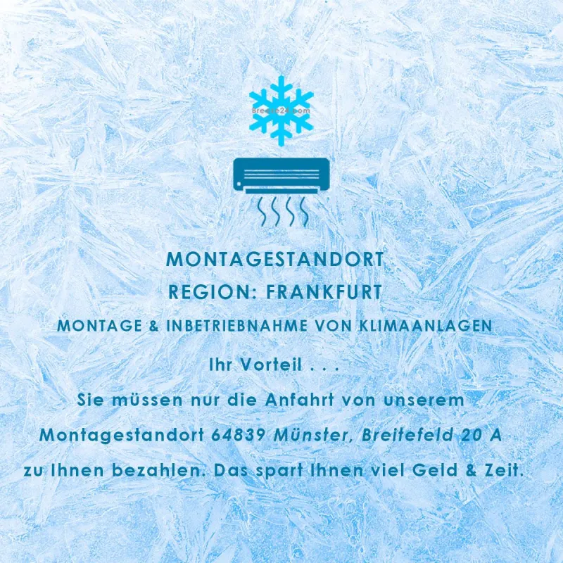 MONTAGESTANDORT REGION: MÜNSTER | MONTAGE & INBETRIEBNAHME VON KLIMAANLAGEN