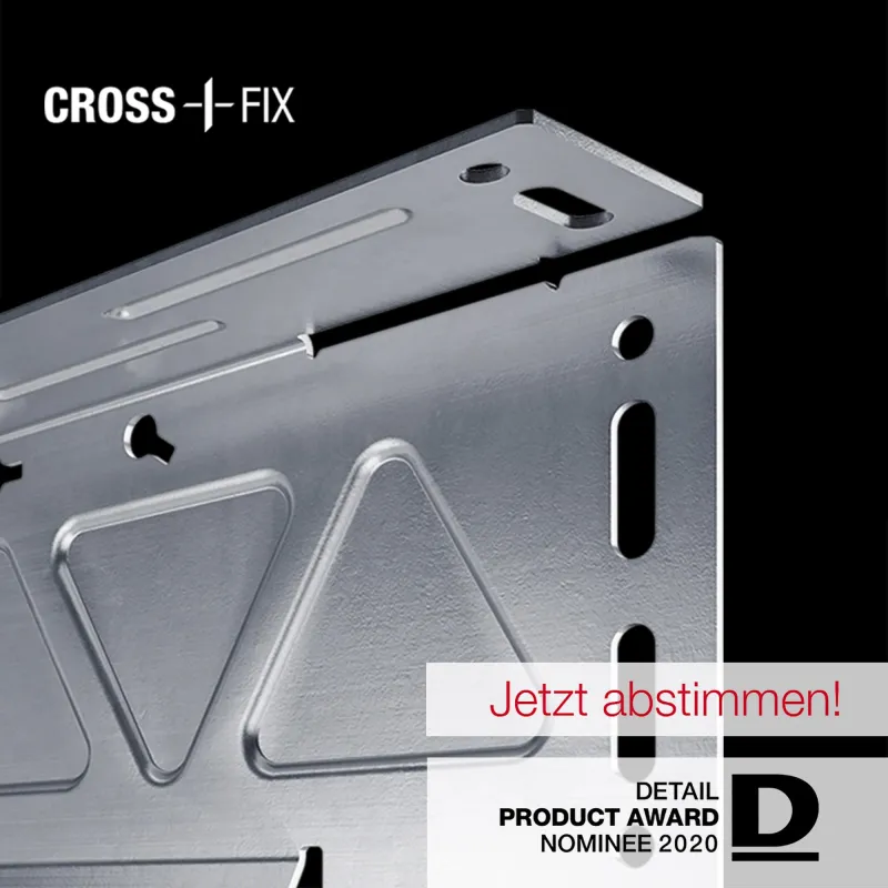 Das CROSSFIX® Unterkonstruktionssystem von EJOT ist für den DETAIL Product Award 2020 nominiert.