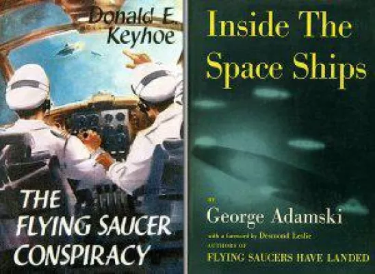 Bild: UFO-Mutterschiffe über der Welt, begonnen hat es mit dem Fliegende Untertassen-Mann George Adamski