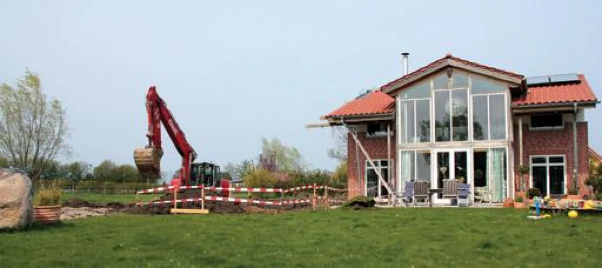Auf Fehrmarn entsteht ein wasserdichter Wohnkeller mit Patio