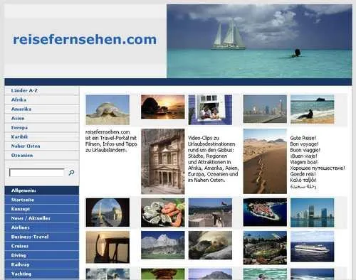 Bild: Neues Reise-Video-Portal - Über 60 Länder mit 165 Reisevideos, Informationen und Tipps auf Reisefernsehen.com