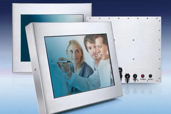Bild: 15“ Dual Core Panel-PC im IP65 Edelstahlgehäuse