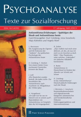 Bild: Psychoanalyse: Modernisierter Antisemitismus im Raum der reinen Projektion